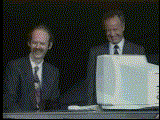 Andy Grove and Charlie at Comdex 91